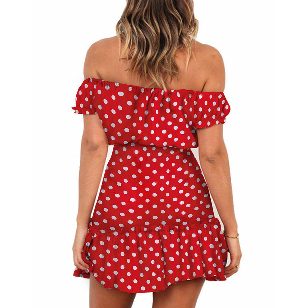 Floral Tube Top Shoulder Dress