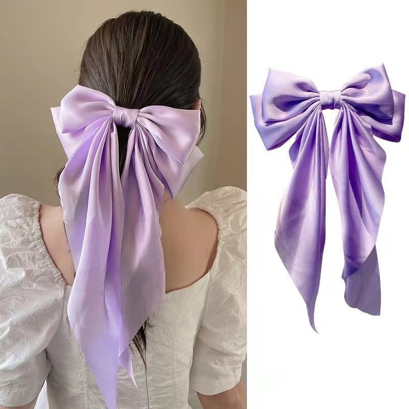 Big Bow Hairpin Red Headwear Women