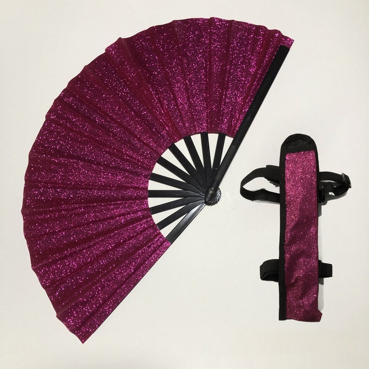 33cm Glitter Fan With Fan Bag