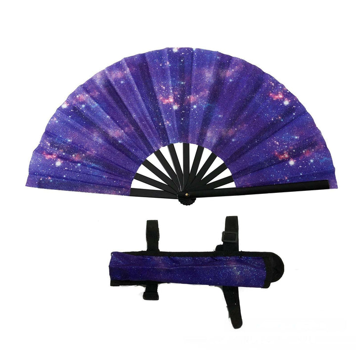 33cm Glitter Fan With Fan Bag - Glow Goddess