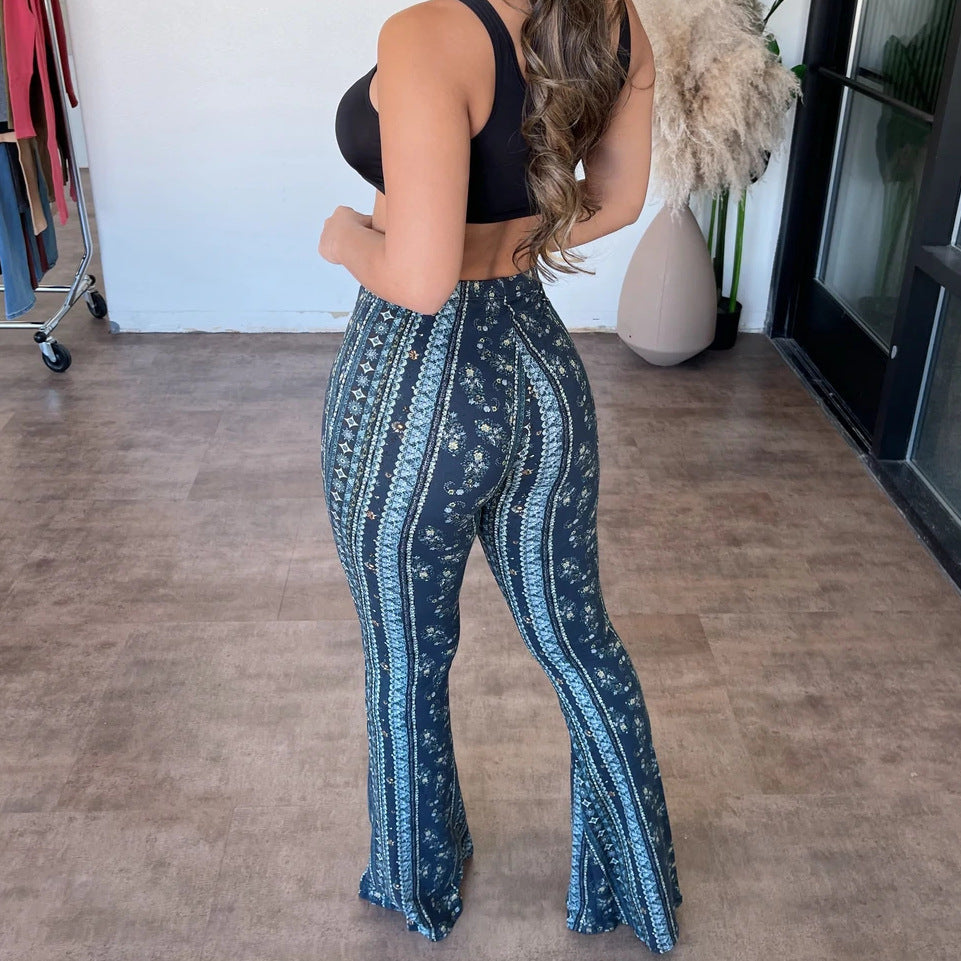 NEW STYLE FOR SPRING 2024! Elastic Slim Fit Women's Pants: Sexy Print Trousers