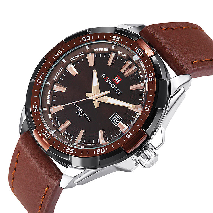 NAVIFORCE 9056: Elevate Your Style with Luxurxy - High-End Sports and Business Waterproof Watch for Men