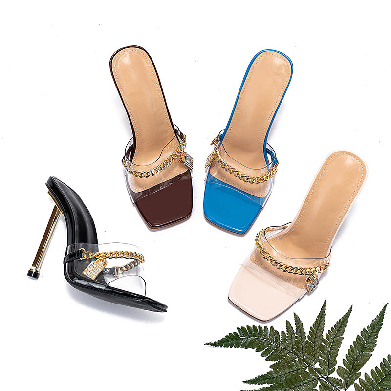 Dazzling Stiletto Electroplated High Heels for Glamorous Style