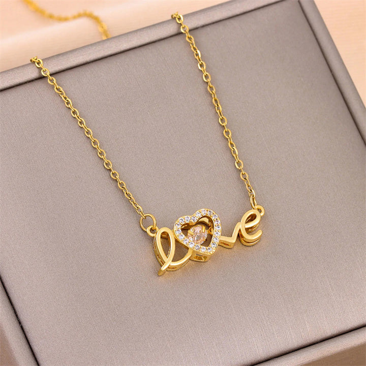 Easter Day Gift: New Titanium Steel Love Smart Necklace - Fashion Jewelry for Her