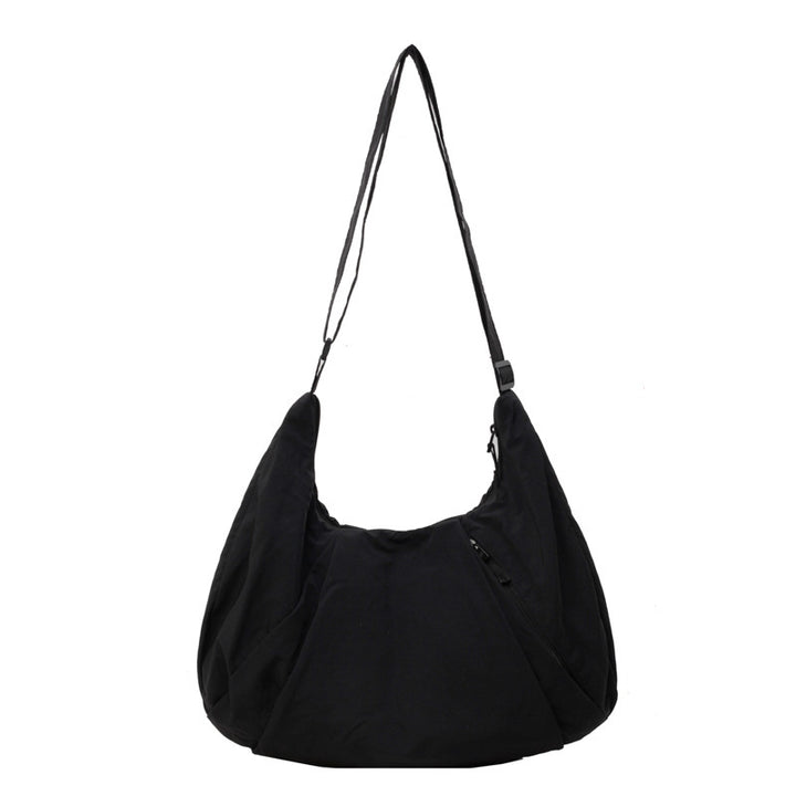 Pleated Messenger Bag Large Capacity Artistic Simple Fashion