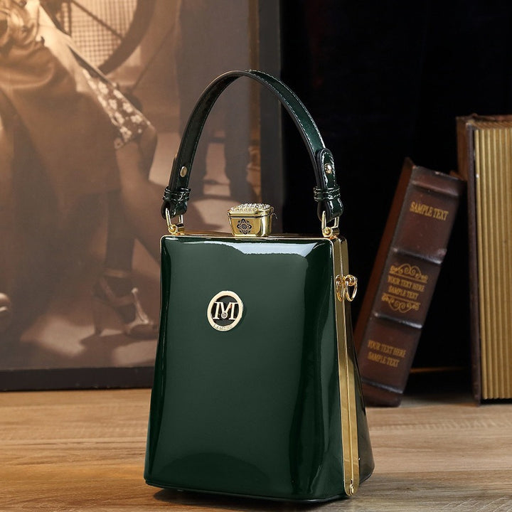 Patent Leather Glossy One Shoulder Can Be Crossbody Bag Light Luxury All-matching