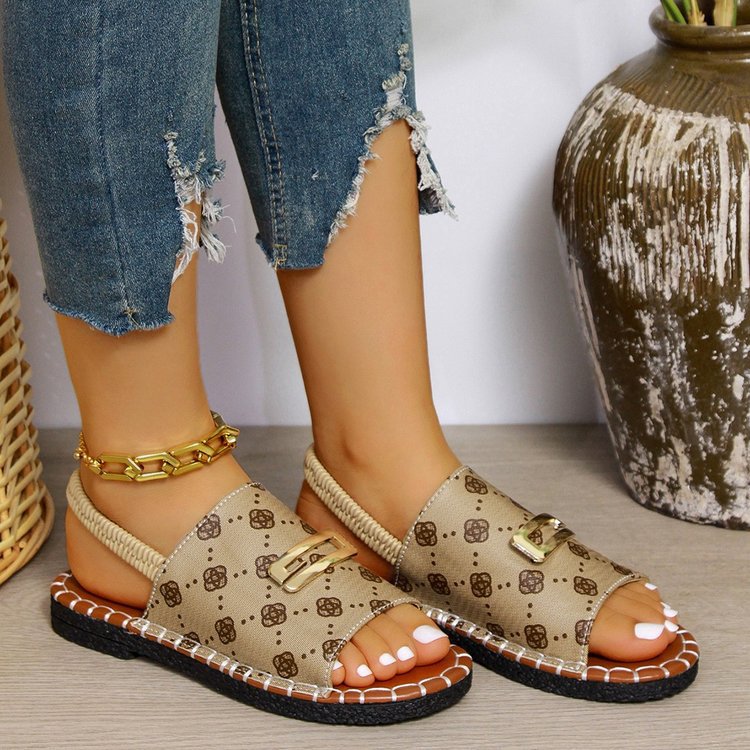 Plus Size With Round-toe Sandles Flat Bottom