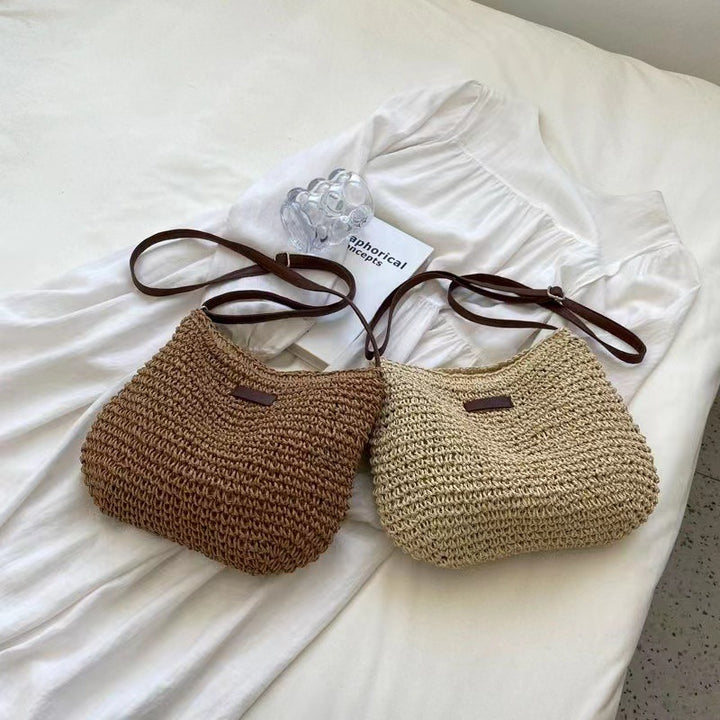 Women's Crossbody Straw Bag Simple Shoulder