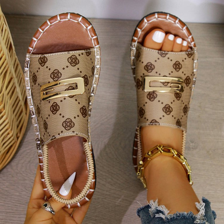 Plus Size With Round-toe Sandles Flat Bottom