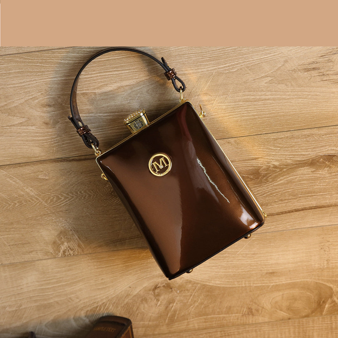 Patent Leather Glossy One Shoulder Can Be Crossbody Bag Light Luxury All-matching
