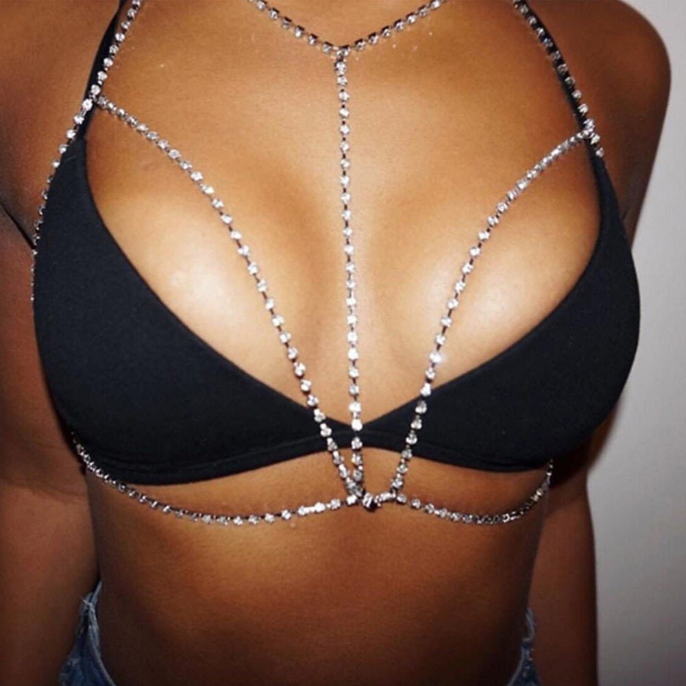 Women's Statement Body Rhinestone Chain Accessory