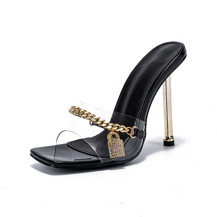 Dazzling Stiletto Electroplated High Heels for Glamorous Style
