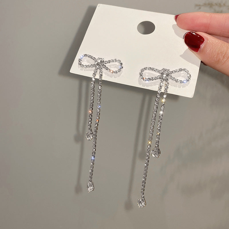 Elegant Bow-Tie Stud Earrings