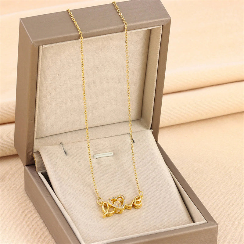 Easter Day Gift: New Titanium Steel Love Smart Necklace - Fashion Jewelry for Her