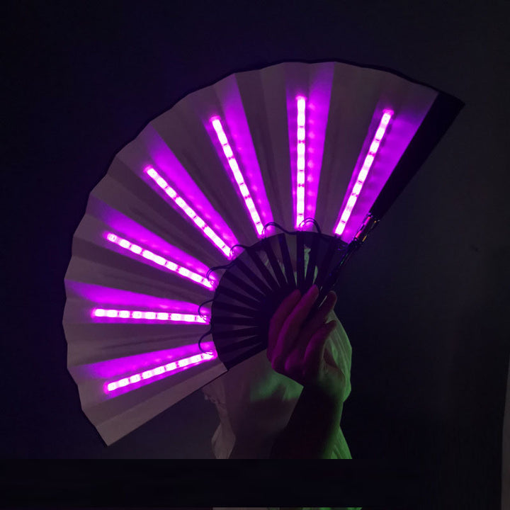 LED Luminous Fan Color Folding Fan