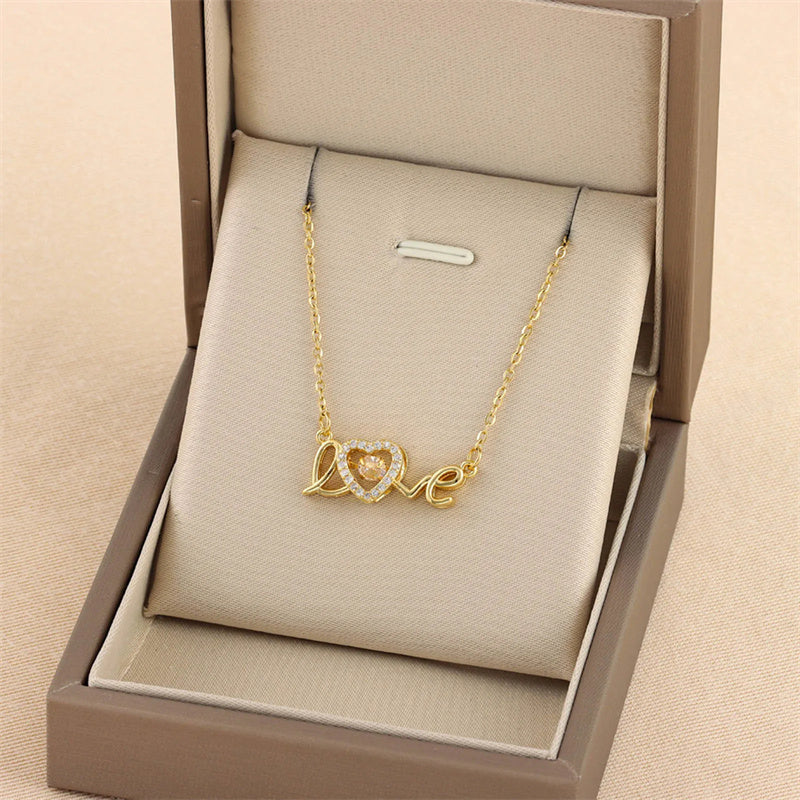 Easter Day Gift: New Titanium Steel Love Smart Necklace - Fashion Jewelry for Her