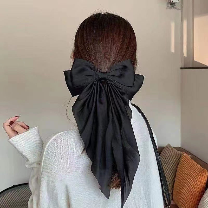 Big Bow Hairpin Red Headwear Women