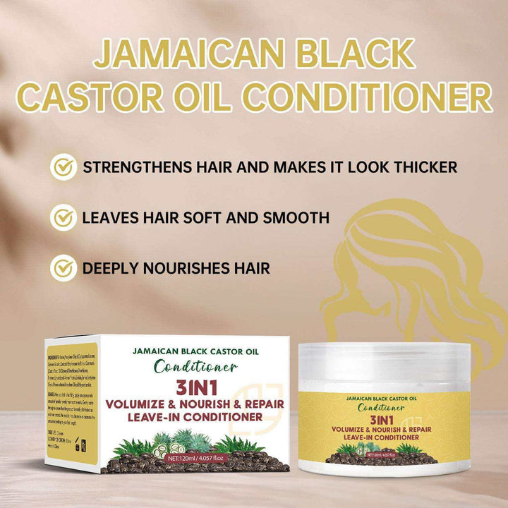 Black Castor Oil Leave - in Hair Conditioner 120ml Moisturizing - Glow Goddess