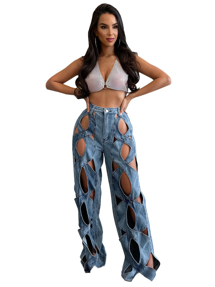 Casual Love Twist Jeans For Women - Glow Goddess