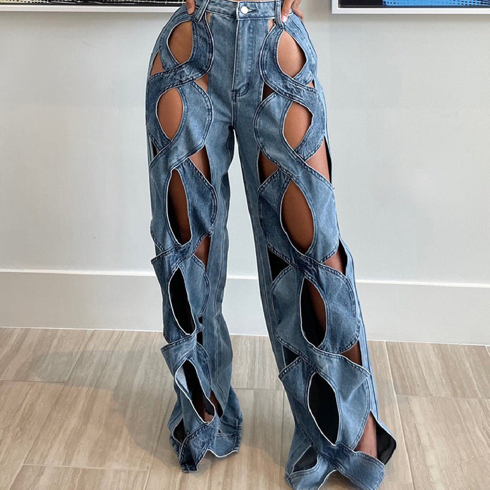 Casual Love Twist Jeans For Women - Glow Goddess