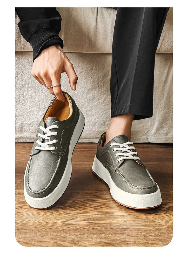 Casual Men's Lace - up Platform Casual Shoes - Glow Goddess