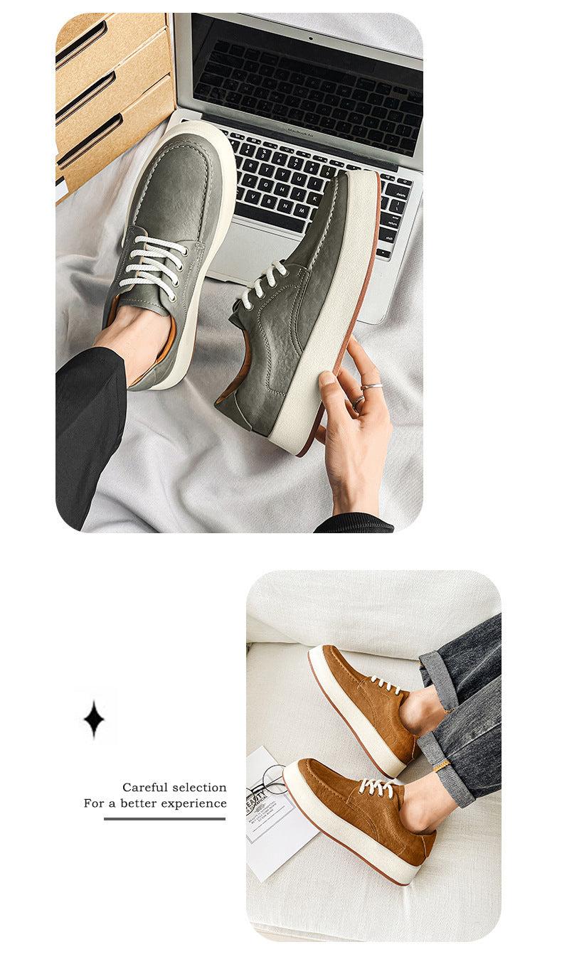 Casual Men's Lace - up Platform Casual Shoes - Glow Goddess