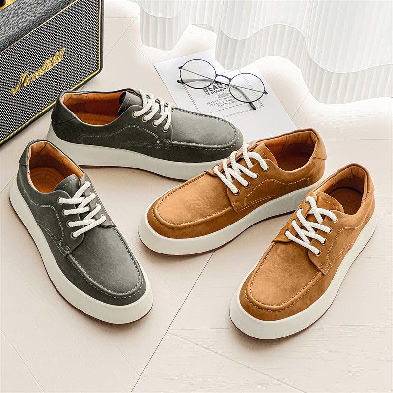 Casual Men's Lace - up Platform Casual Shoes - Glow Goddess