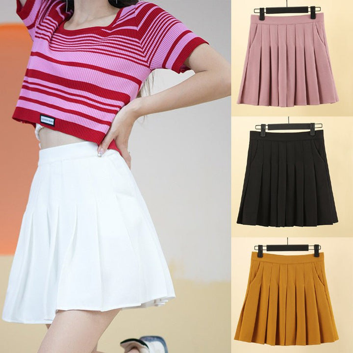 Casual Women's Clothing Slimming High Elastic Waist Anti - exposure Short Culottes - Glow Goddess