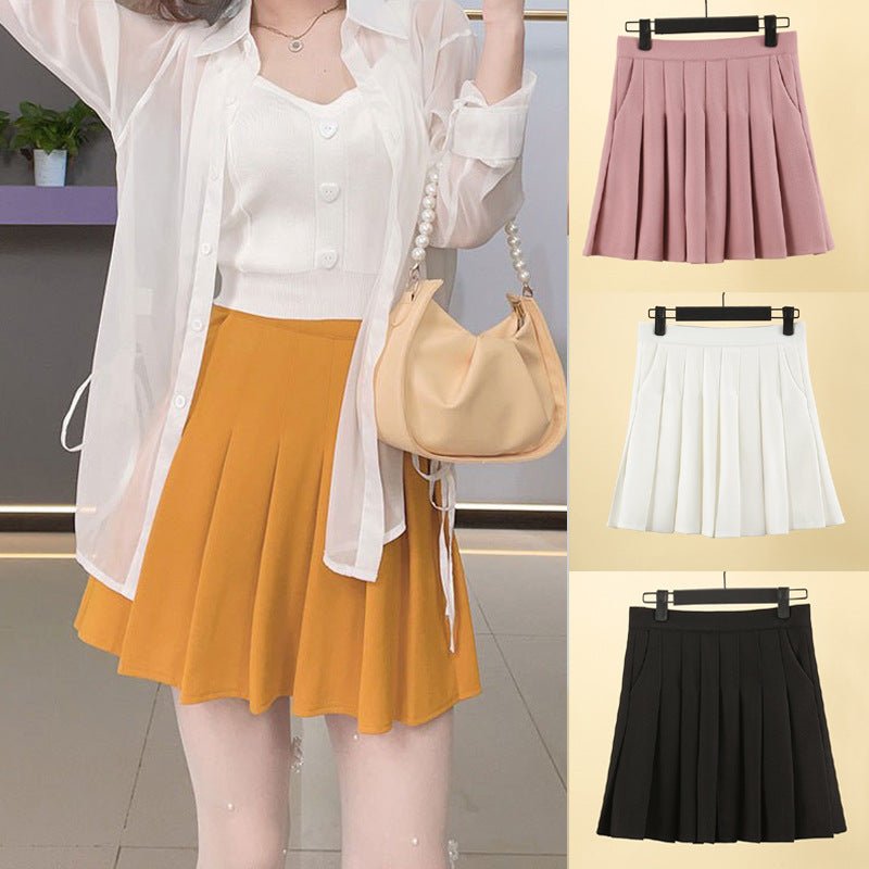 Casual Women's Clothing Slimming High Elastic Waist Anti - exposure Short Culottes - Glow Goddess