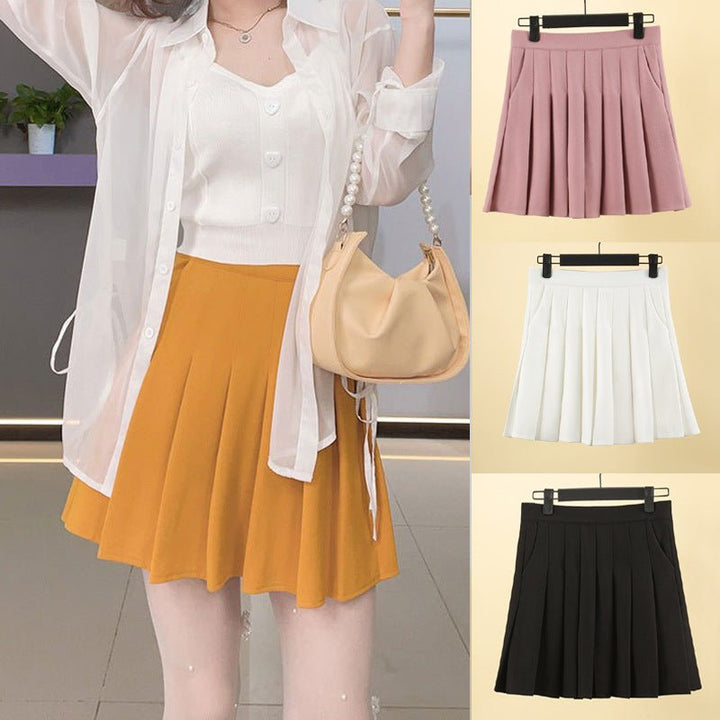 Casual Women's Clothing Slimming High Elastic Waist Anti - exposure Short Culottes - Glow Goddess