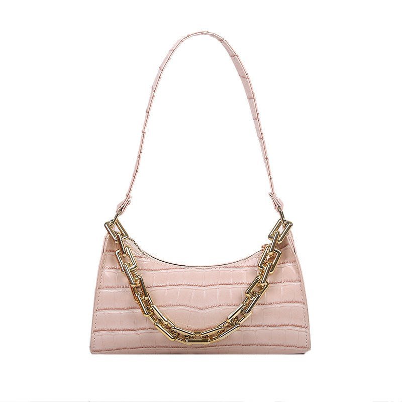 Chained One - Shoulder Woman Bag With Armpit Baguette Bag - Glow Goddess