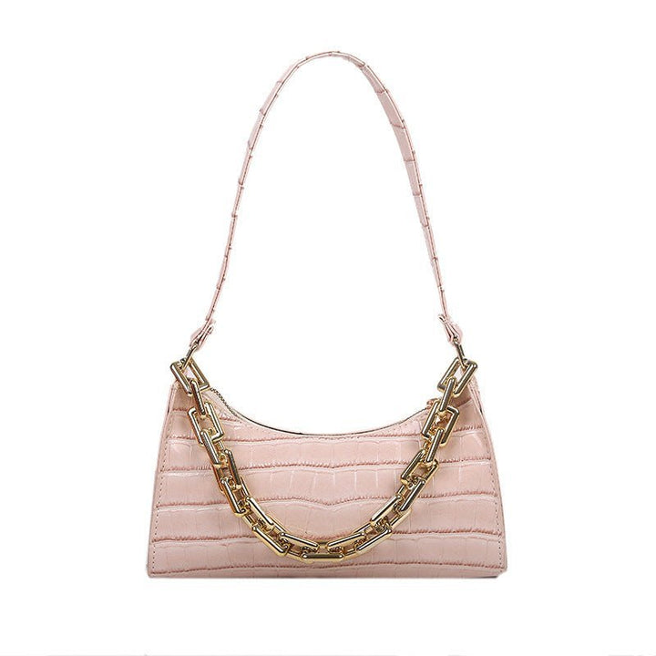 Chained One - Shoulder Woman Bag With Armpit Baguette Bag - Glow Goddess