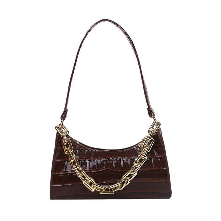 Chained One - Shoulder Woman Bag With Armpit Baguette Bag - Glow Goddess
