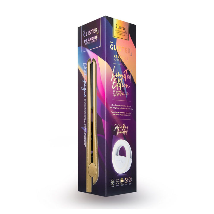 Paradise After Dark Flat Iron – Champagne + Bonus Selfie Ring