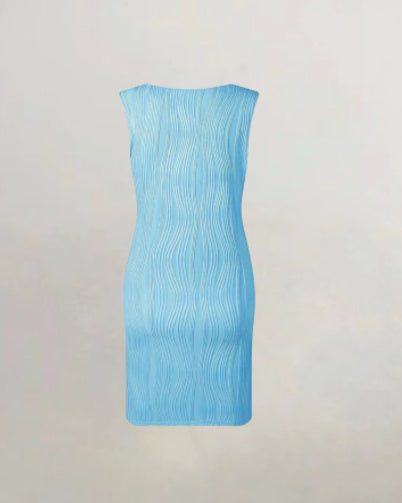 Fashion Sleeveless Vest Jacquard Dress - Glow Goddess