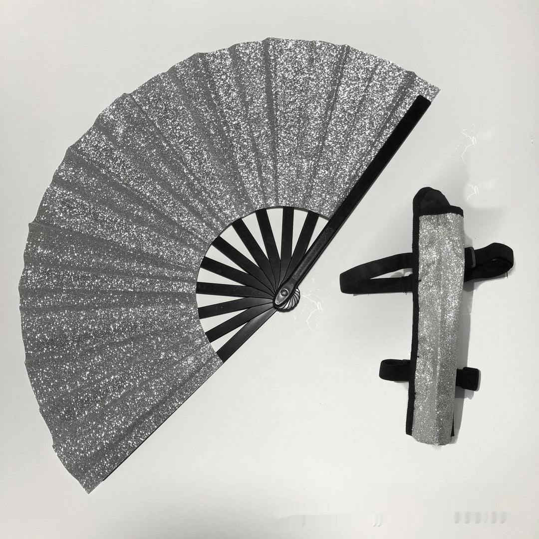 33cm Glitter Fan With Fan Bag