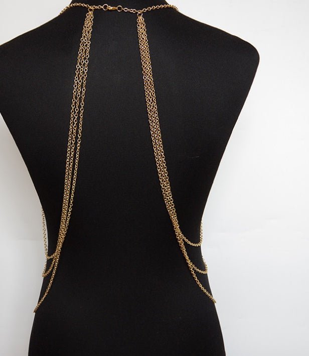 Fringed sexy body chain necklace - Glow Goddess
