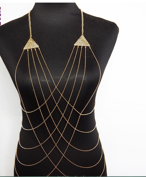 Fringed sexy body chain necklace - Glow Goddess