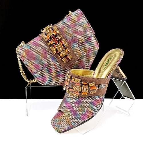 Glamoré™ – Camouflage Heels & Clutch Set - Glow Goddess