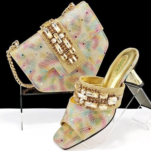 Glamoré™ – Camouflage Heels & Clutch Set - Glow Goddess