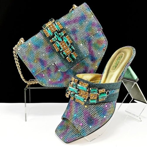 Glamoré™ – Camouflage Heels & Clutch Set - Glow Goddess