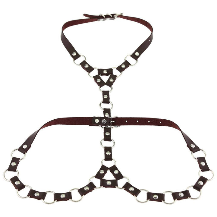 Gothic Bondage Necklace Belt Drawstring Body Chains - Glow Goddess