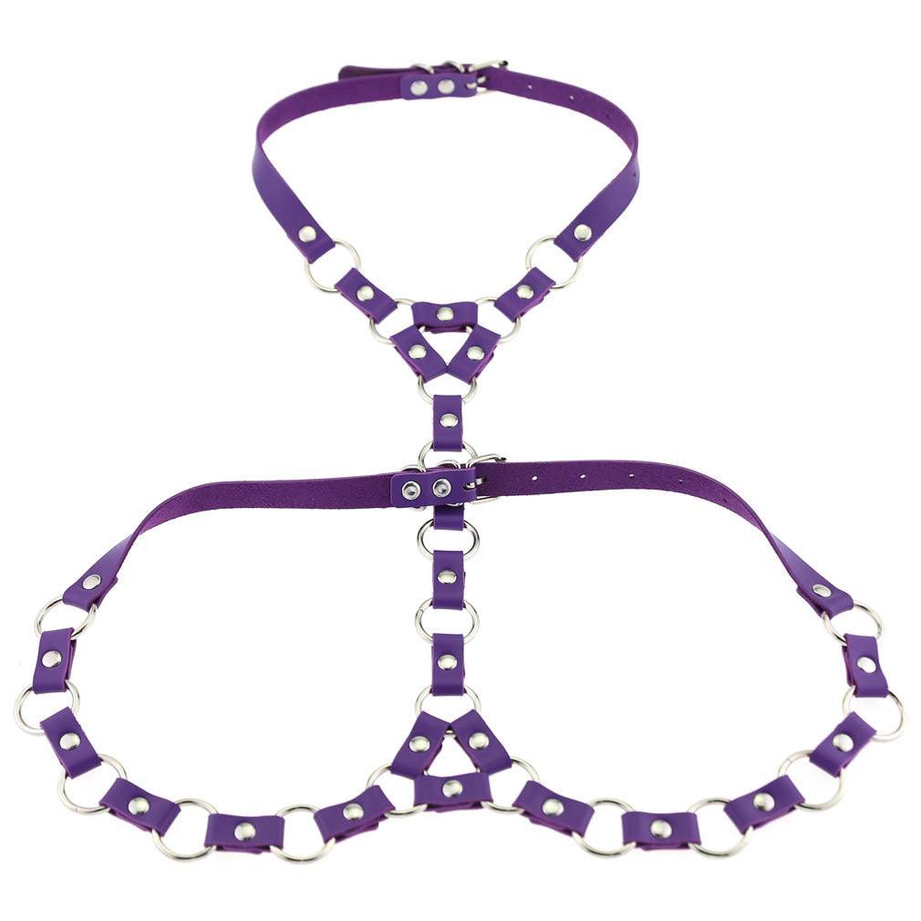 Gothic Bondage Necklace Belt Drawstring Body Chains - Glow Goddess