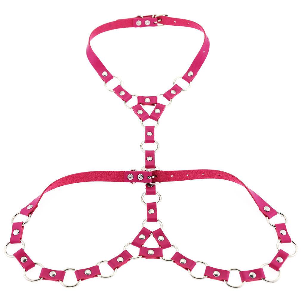 Gothic Bondage Necklace Belt Drawstring Body Chains - Glow Goddess