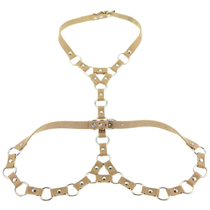 Gothic Bondage Necklace Belt Drawstring Body Chains - Glow Goddess