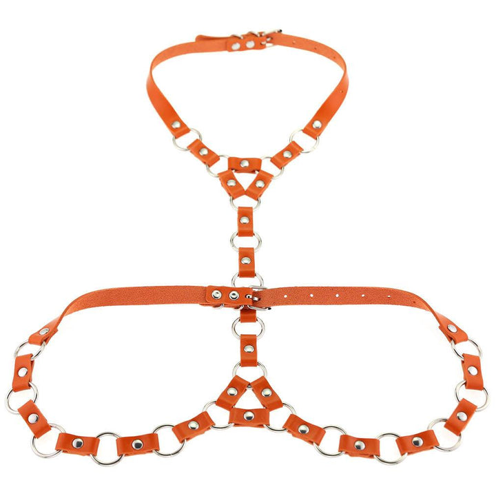 Gothic Bondage Necklace Belt Drawstring Body Chains - Glow Goddess