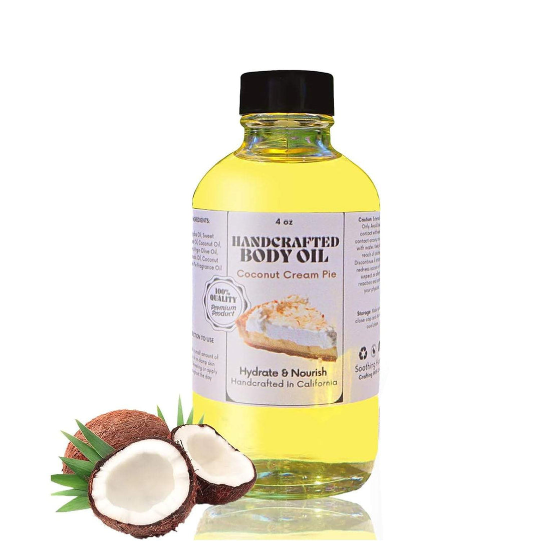 Handcrafted Coconut Cream Pie Body Coconut Cream Pie Body Oil - Glow Goddess