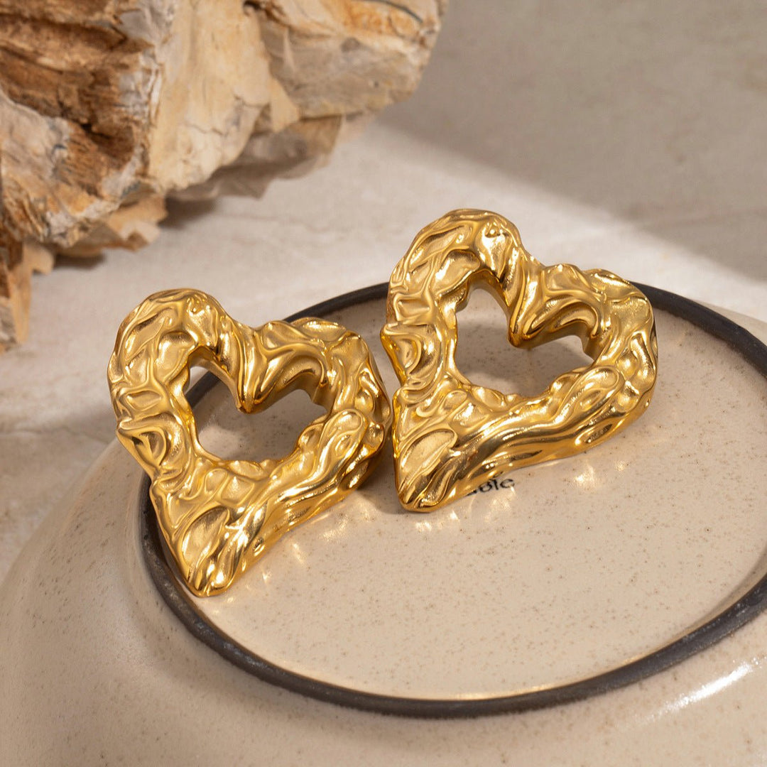 Helene Heart Earrings - Glow Goddess