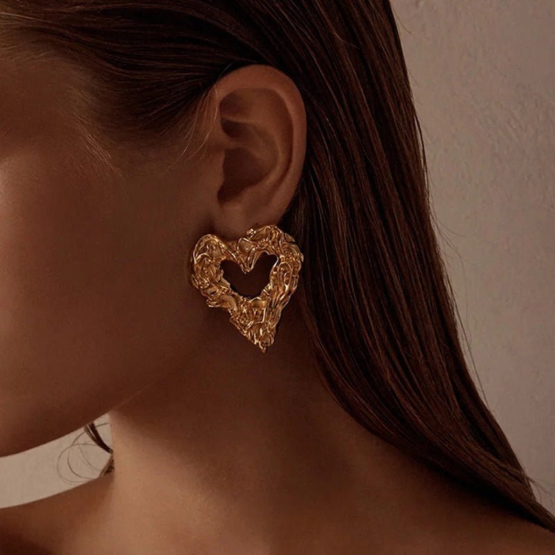 Helene Heart Earrings - Glow Goddess