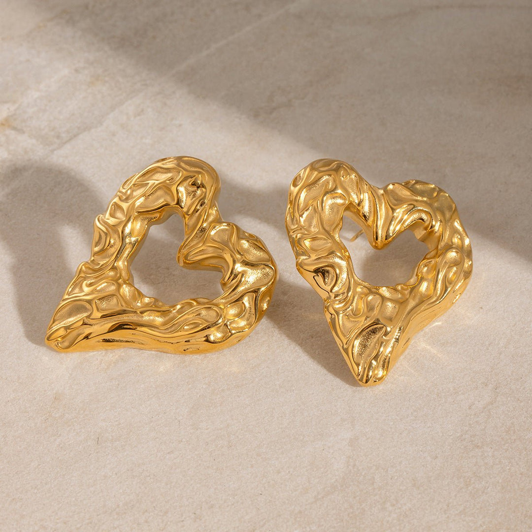 Helene Heart Earrings - Glow Goddess